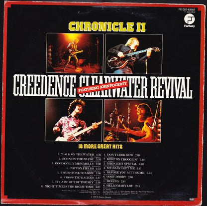 Creedence Clearwater Revival Featuring John Fogerty : Chronicle II - 16 More Great Hits (LP, Comp)