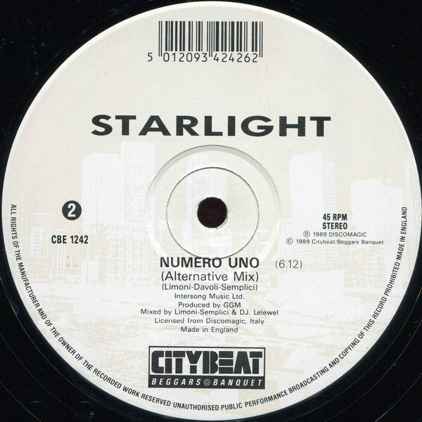 Starlight : Numero Uno (12", Single)