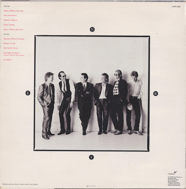 Huey Lewis & The News : Small World (LP, Album)