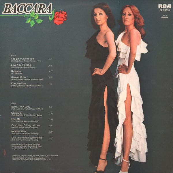 Baccara : Baccara (LP, Album, Gra)