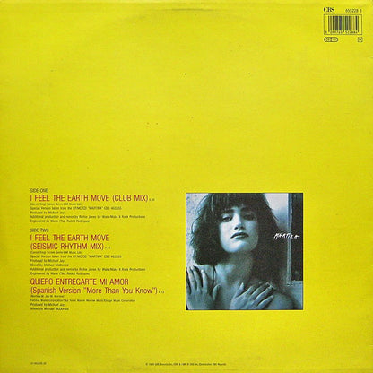 Martika : I Feel The Earth Move (12", Single)