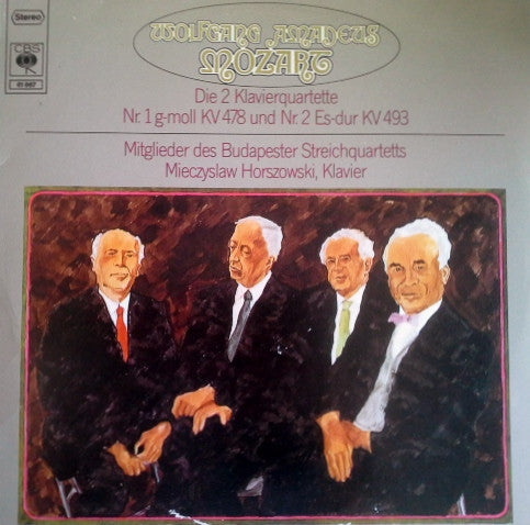 Wolfgang Amadeus Mozart - Mieczyslaw Horszowski, Budapest String Quartet : Die 2 Klavierquartette (LP, Album)