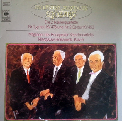 Wolfgang Amadeus Mozart - Mieczyslaw Horszowski, Budapest String Quartet : Die 2 Klavierquartette (LP, Album)