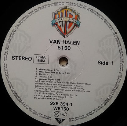 Van Halen : 5150 (LP, Album)