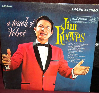 Jim Reeves : A Touch Of Velvet (LP, Album, RE)