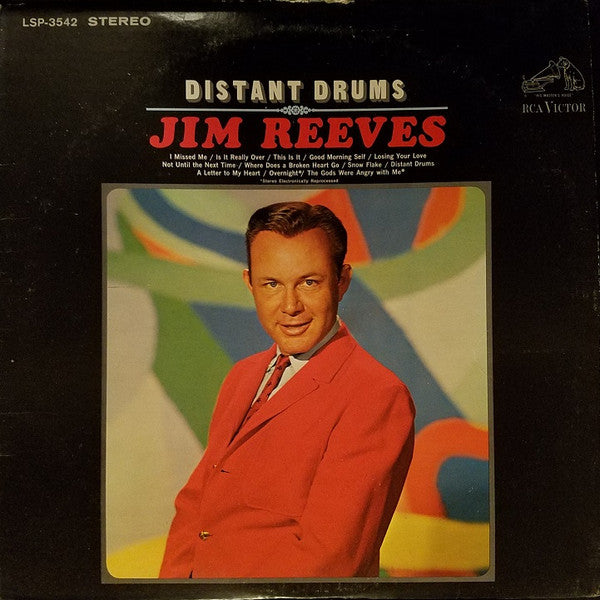 Jim Reeves : Distant Drums (LP, Album, RE, Ind)