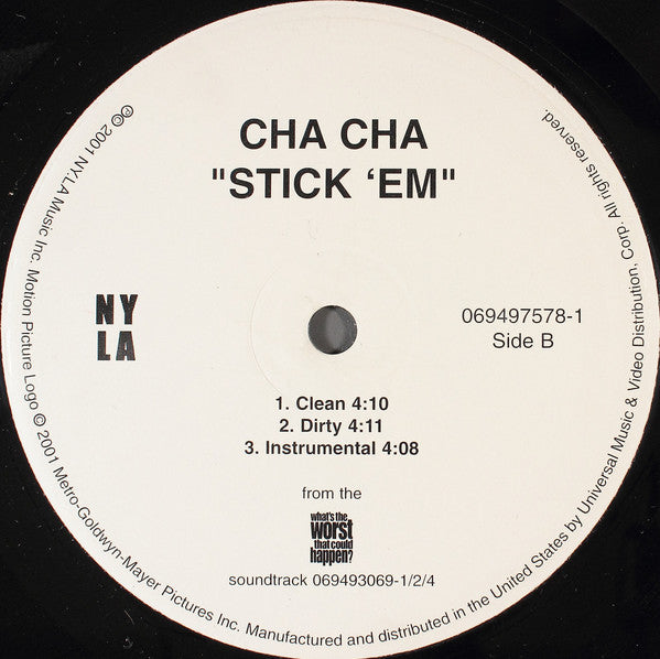 Erick Sermon Featuring Marvin Gaye / Cha Cha : Music / Stick 'Em (12")