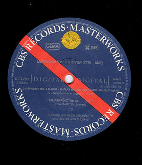Ludwig van Beethoven - Michael Tilson Thomas, Éva Marton, English Chamber Orchestra : Symphony No. 4 / "Ah, Perfido!" (LP, Album)