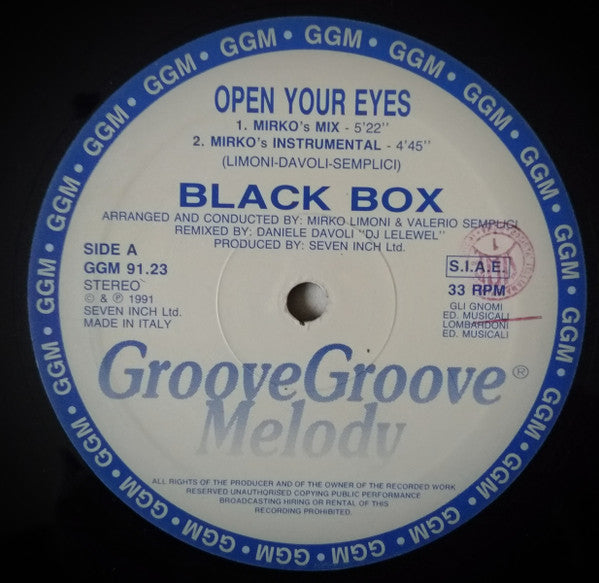 Black Box : Open Your Eyes (12")