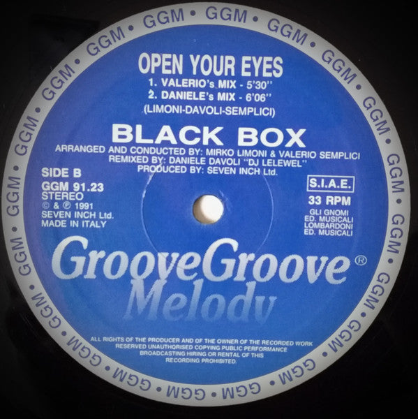 Black Box : Open Your Eyes (12")