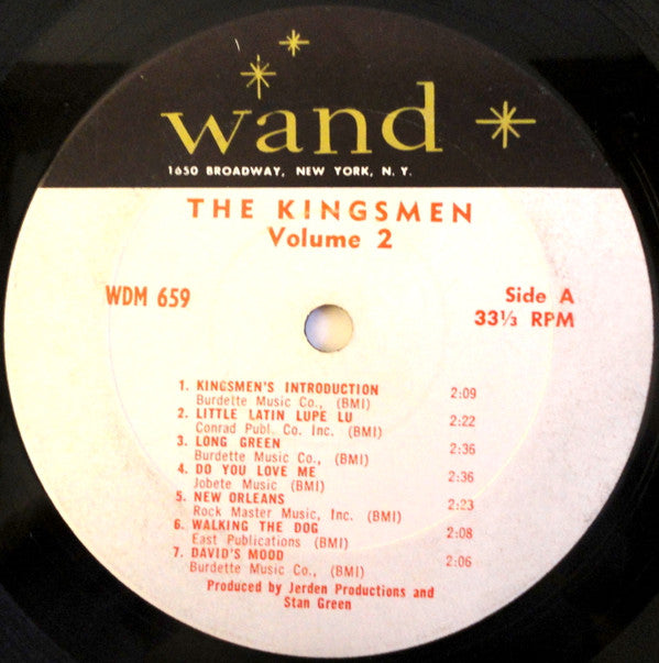 The Kingsmen : Volume II (LP, Album, Mono)