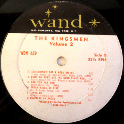 The Kingsmen : Volume II (LP, Album, Mono)