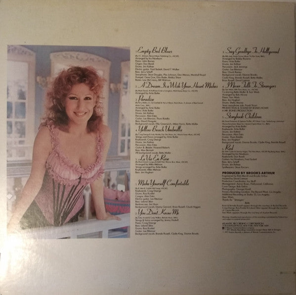 Bette Midler : Broken Blossom (LP, Album, Pre)