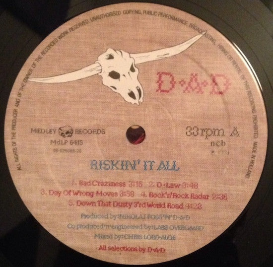 D-A-D : Riskin' It All (LP, Album)