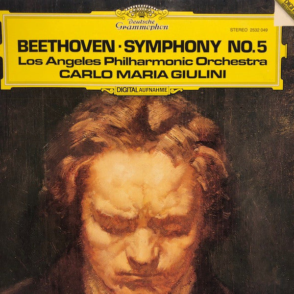 Ludwig van Beethoven - Los Angeles Philharmonic Orchestra, Carlo Maria Giulini : Symphony No. 5 (LP)