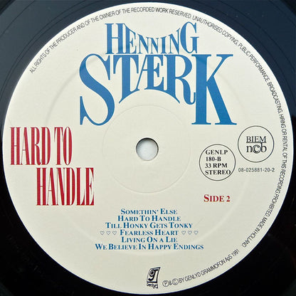 Henning Stærk : Hard To Handle (LP, Album)