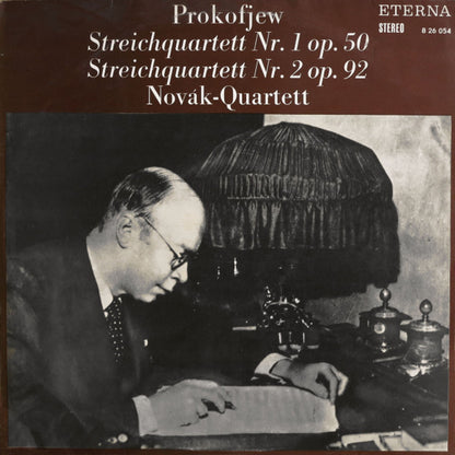 Sergei Prokofiev, Novák Quartet : Streichquartett Nr. 1 Op. 50 / Streichquartett Nr. 2 Op. 92 (LP)