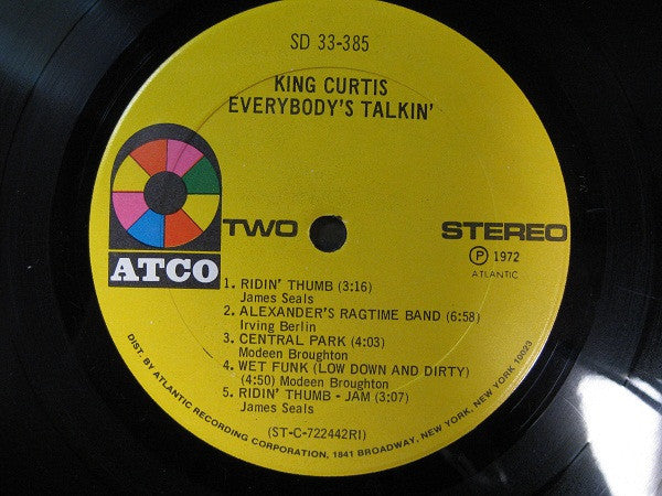 King Curtis : Everybody's Talkin' (LP, Album, PRC)