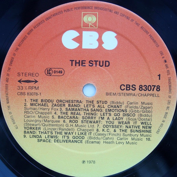 Various : The Stud (Original Soundtrack) (LP, Comp, Gat)