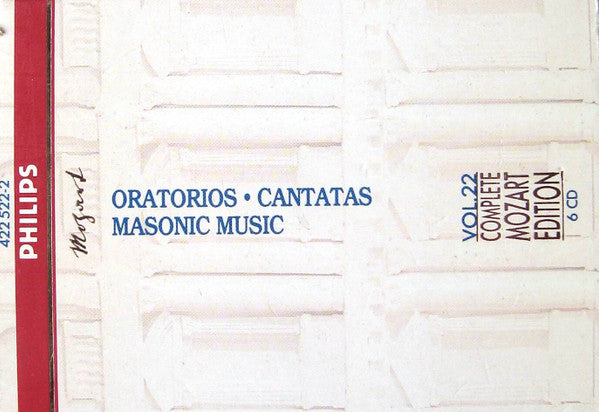 Wolfgang Amadeus Mozart : Oratorios, Cantatas, Masonic Music (6xCD, RP + Box, Comp, Sli)