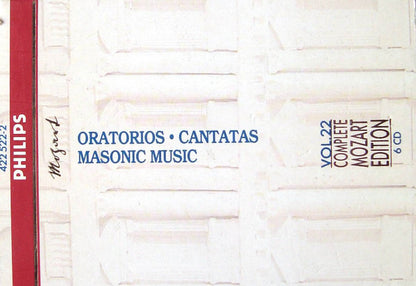 Wolfgang Amadeus Mozart : Oratorios, Cantatas, Masonic Music (6xCD, RP + Box, Comp, Sli)