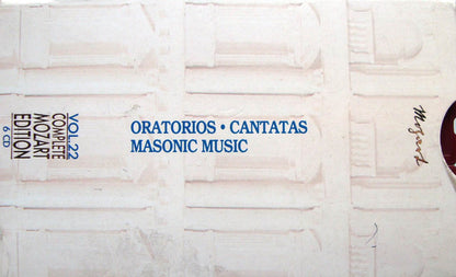 Wolfgang Amadeus Mozart : Oratorios, Cantatas, Masonic Music (6xCD, RP + Box, Comp, Sli)