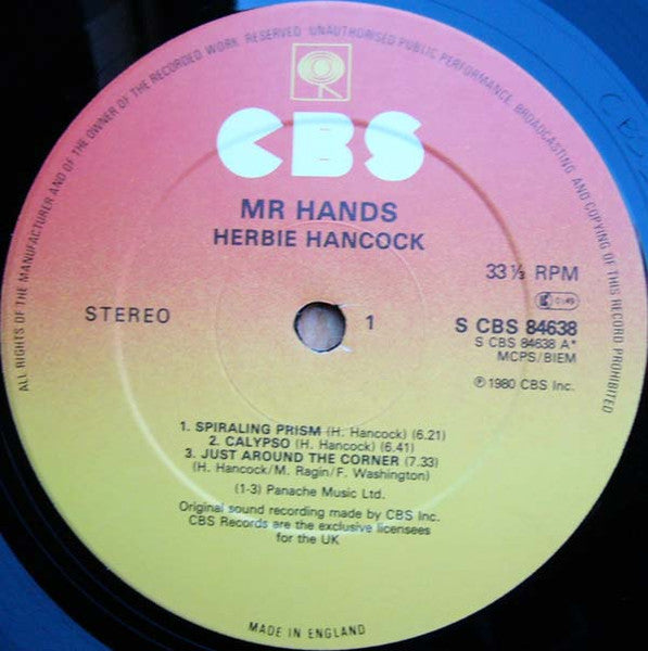 Herbie Hancock : Mr. Hands (LP, Album)