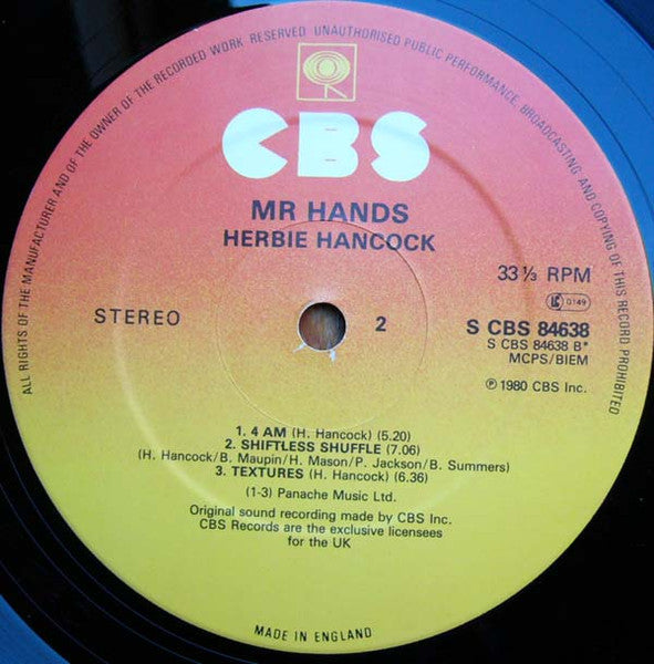 Herbie Hancock : Mr. Hands (LP, Album)