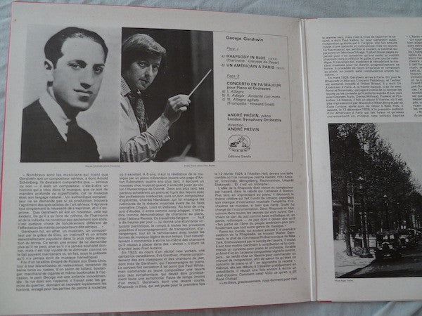 George Gershwin - London Symphony Orchestra, André Previn : Rhapsody In Blue - Concerto En Fa - Un Américain A Paris (LP, Album, RE)