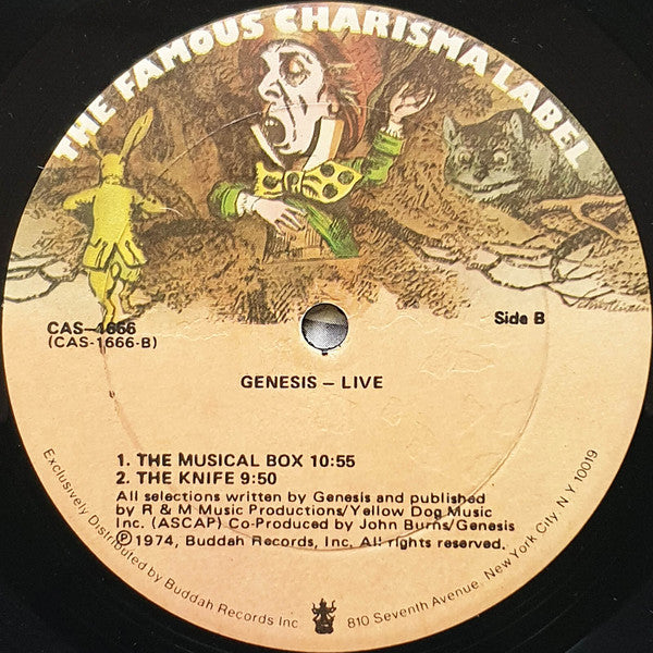 Genesis : Live (LP, Album, RE, Son)