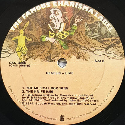 Genesis : Live (LP, Album, RE, Son)