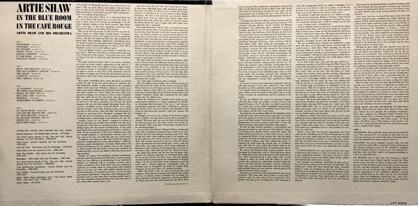 Artie Shaw : In The Blue Room / In The Café Rouge (2xLP, Mono)