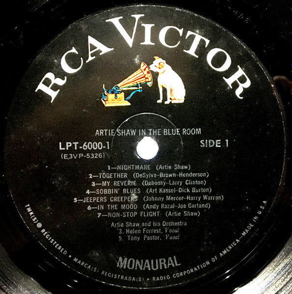 Artie Shaw : In The Blue Room / In The Café Rouge (2xLP, Mono)