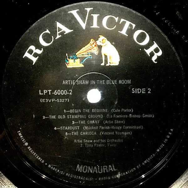 Artie Shaw : In The Blue Room / In The Café Rouge (2xLP, Mono)