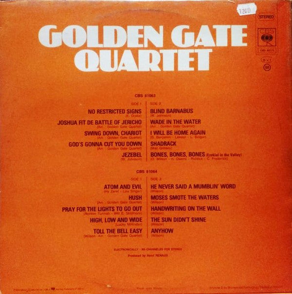 The Golden Gate Quartet : Golden Gate Quartet (2xLP, Comp, Sun)