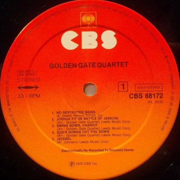 The Golden Gate Quartet : Golden Gate Quartet (2xLP, Comp, Sun)