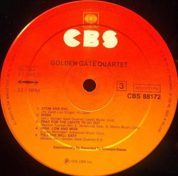 The Golden Gate Quartet : Golden Gate Quartet (2xLP, Comp, Sun)