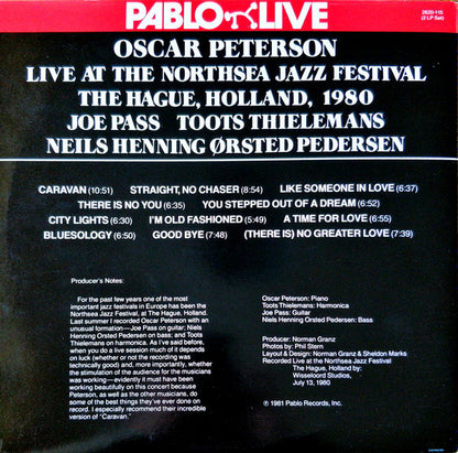 Oscar Peterson : Live At The Northsea Jazz Festival, The Hague, Holland, 1980 (2xLP, Album)