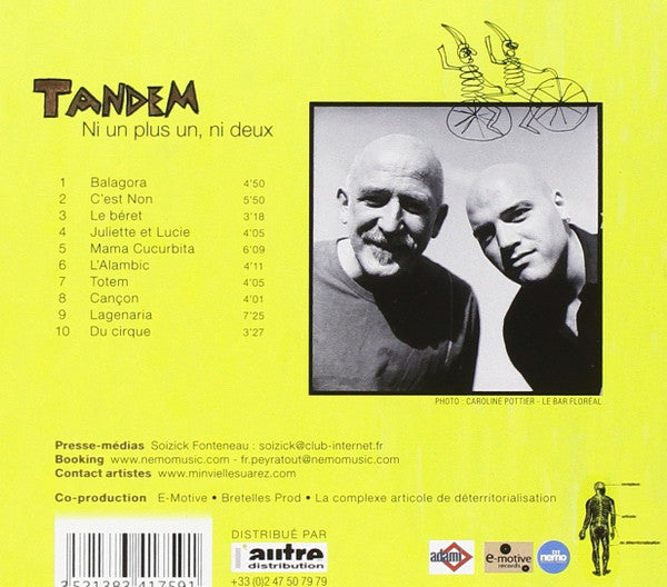 André Minvielle, Lionel Suarez : Tandem (Ni Un Plus Un, Ni Deux) (CD, Album)