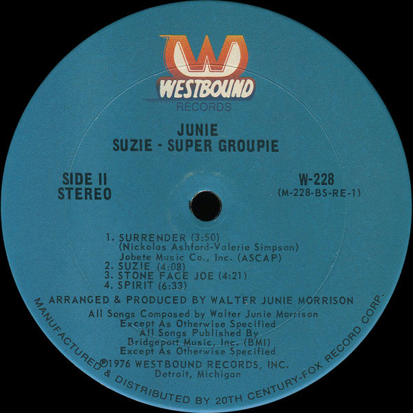 Junie Morrison : Suzie Super Groupie (LP, Album, Ter)