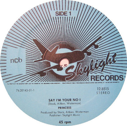 Princess : Say I'm Your No. 1 (12")