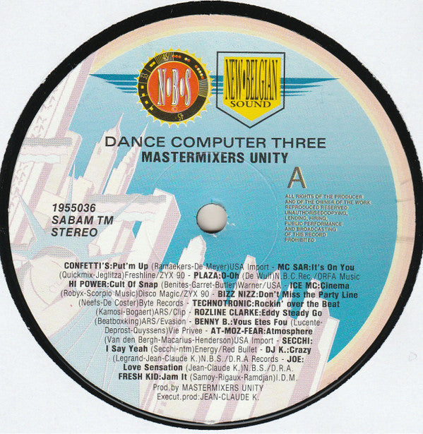 Mastermixers Unity : Dance Computer 3 - The Original (12")