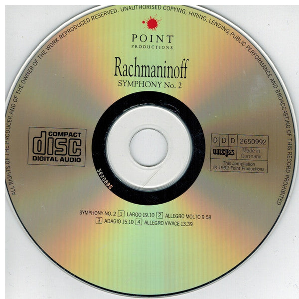 Sergei Rachmaninoff, National Symphony Orchestra Olsztyn, Igor Golovschin : Symphony No.2 (CD, Album)