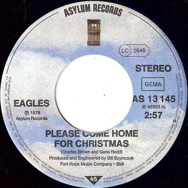 Eagles : Please Come Home For Christmas (7", Single, Als)