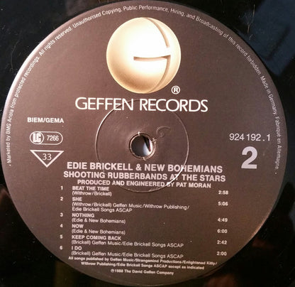 Edie Brickell & New Bohemians : Shooting Rubberbands At The Stars (LP, Album, RE)