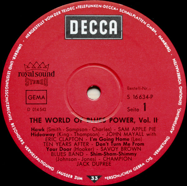 Various : The World Of Blues Power 2 (LP, Comp)