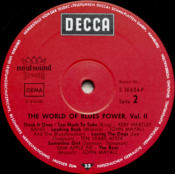 Various : The World Of Blues Power 2 (LP, Comp)