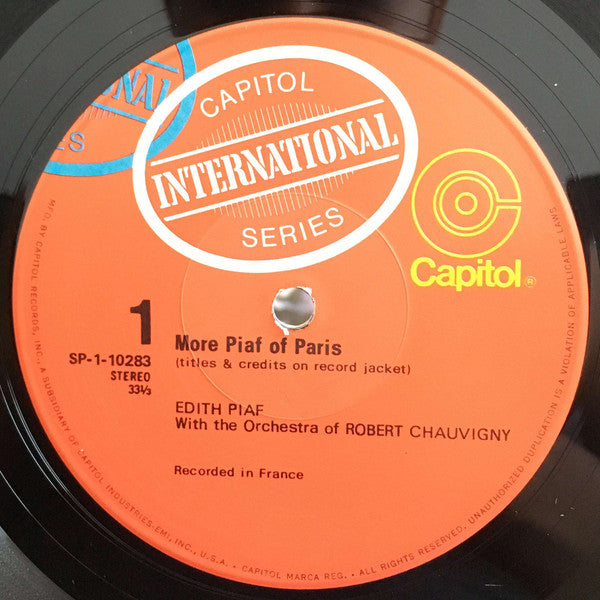 Edith Piaf : More Piaf Of Paris (LP, Album)