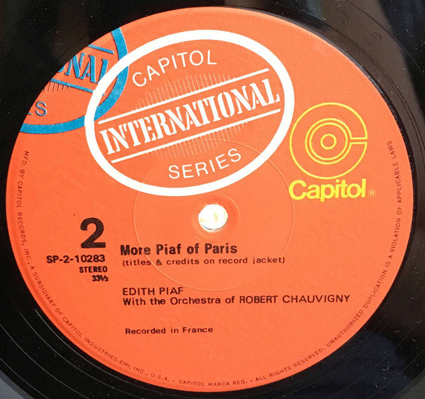 Edith Piaf : More Piaf Of Paris (LP, Album)