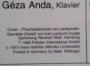 Frédéric Chopin – Géza Anda : 24 Préludes (LP, RE)